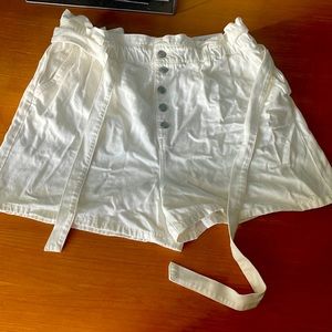 New with tags white high waisted shorts